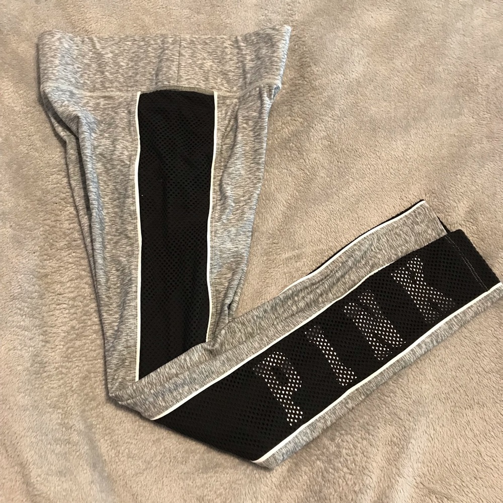 PINK Ultimate Grey and Black leggings